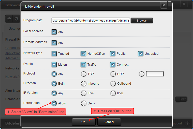 Bitdefender Internet Security settings 5